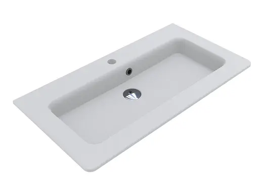 Умивальник Miraggio Rostriks Tres matt 0002200, Білий матовий - фото 2