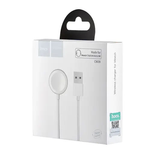 Бездротовий зарядний пристрій Hoco CW39 Wireless charger for iWatch Білий - фото 2