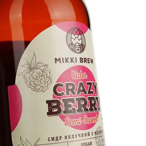 Сидр Volynski Browar Crazy berry, полусладкий, 6%, 0,33 л - фото 5
