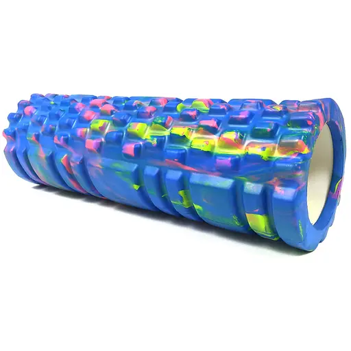 Масажний ролер EasyFit Grid Roller Multi 30 см синій (EF-20161-BL) - фото 1