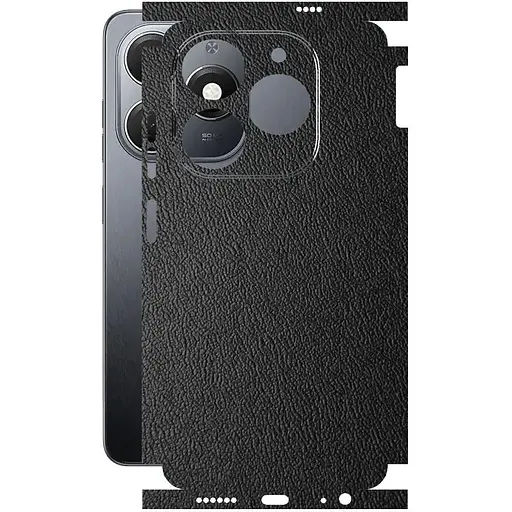 Захисна плівка StatusSKIN для Tecno Spark 20 Корпус Вініл Шкіра чорна - фото 1