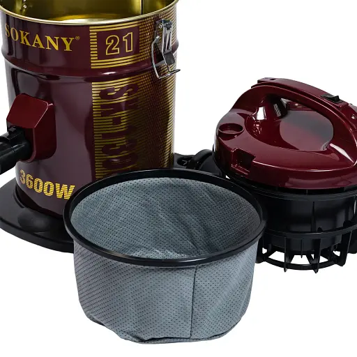 Профессиональный пылесос SOKANY SK-13006 с мешком 21 л и НЕРА-фильтром, красный Sokany SK-13006 - фото 9