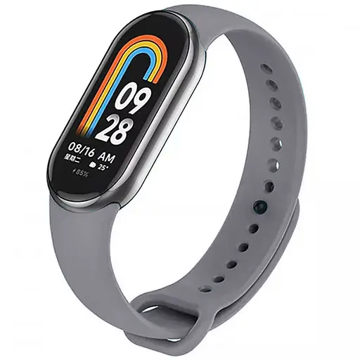 Силіконовий ремінець для Xiaomi Mi Band 8/9/10 Сірий / Dark Gray