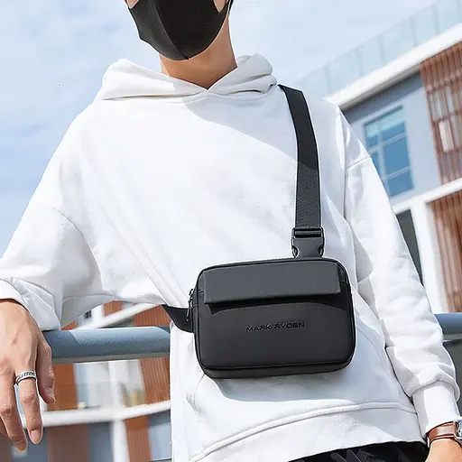 Сумка кроссбоди Mark Ryden MR8028 водонепроницаемая, Черный - фото 4