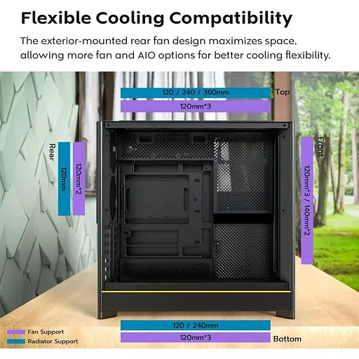 Корпус MONTECH HS01 (B) (HS01 (B)) - фото 9