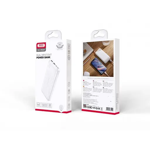 Повербанк XO PB301 10000 mAh White - фото 2