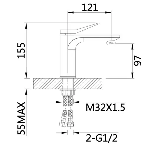 Змішувач для раковини Qtap Presto Chrome/White QTPRE270CRW45576 - фото 4
