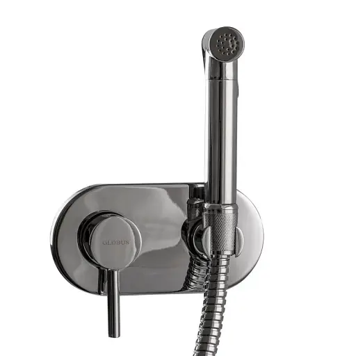 Змішувач вбудований з гігієнічним душем Globus Lux Niagara GLN-2-106 Chrome 30412 - фото 4