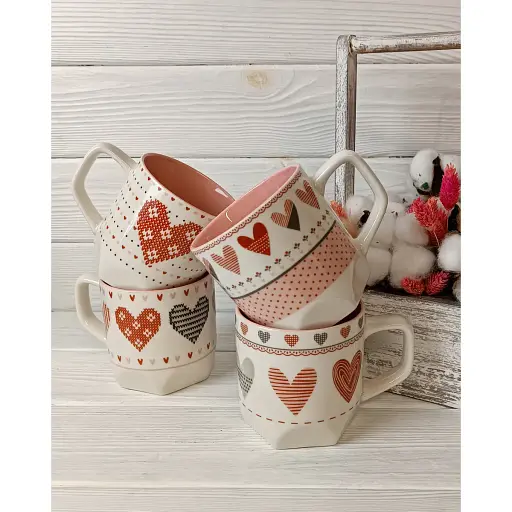 Чашка Vittora Орнаменти кохання 315 мл 1 шт. (147435) - фото 6