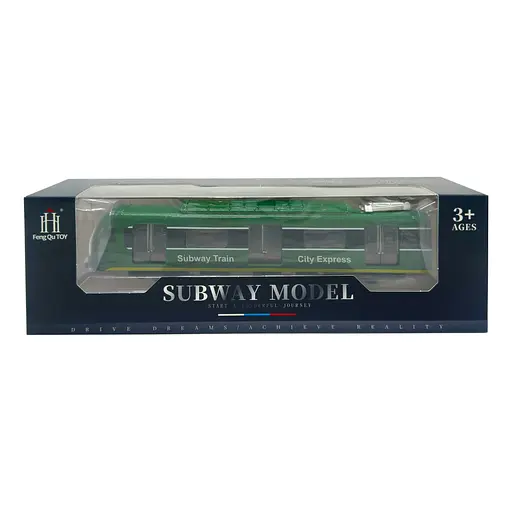 Дитячий ігровий потяг Bambi 731-27K(Green) зелений, світиться, 23х4х5 см - фото 2