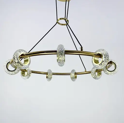 Підвісна люстра у корпусі золотого кольору | Арт. G 088-9 | Line F - фото 8