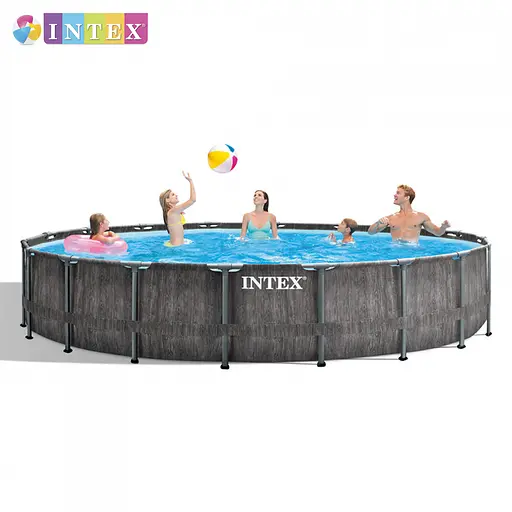 Басейн каркасний Intex 26744 NP круглий 549x122 см об'єм 24310 л сходи насос-фільтр - фото 2