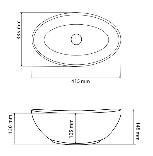 Умивальник VBI Parma carrara glossy накладний VBI-011025, Мармур - фото 2