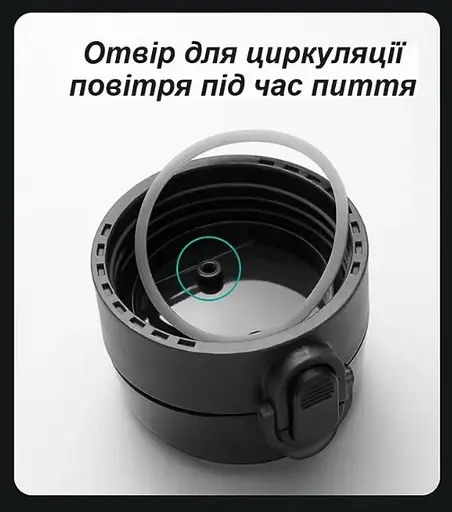 Пляшка для води Casno 1050 мл KXN-1184 Сіра (KXN-1184_Grey) - фото 9