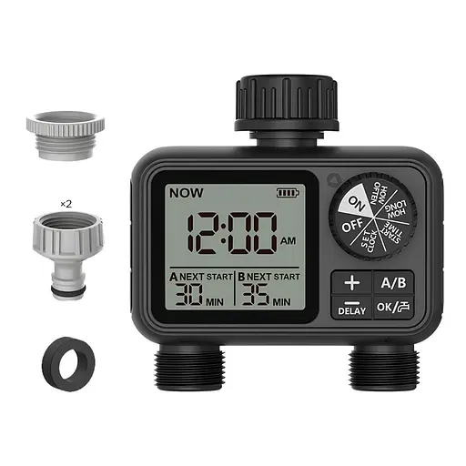 Программируемый таймер подачи воды XON WaterTimer X346 для полива (XWTDB2152401B 3510) Черный - фото 12
