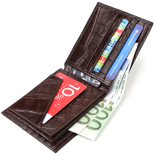 Мужской кожаный кошелек Canpellini 11.5х9.8х1 см acs0025036 - фото 5