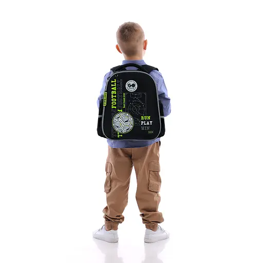 Рюкзак GoPack Education 165S Football Fan Чорно-сірий (GO26-165S-4) - фото 16