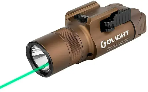Фонарь с ЛЦВ Olight Baldr Pro R Green Laser Desert Tan - фото 3