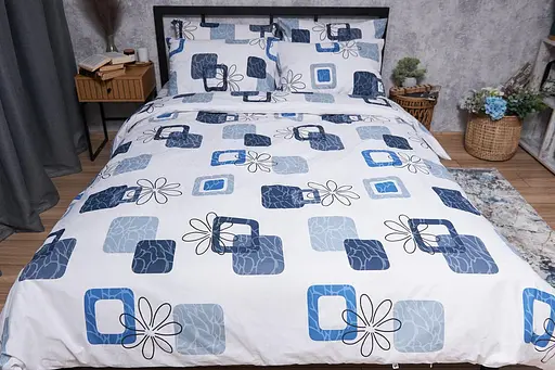 Комплект постельного белья Moon&Star Бязь Gold Люкс Silky Touch King Size 220x240 наволочки 4х70х70 - фото 3