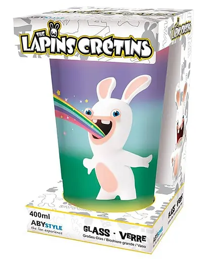 Склянка AbyStyle LAPIN CRETINS Rainbow Rabbids (Скажені кролики) 400 мл - фото 4