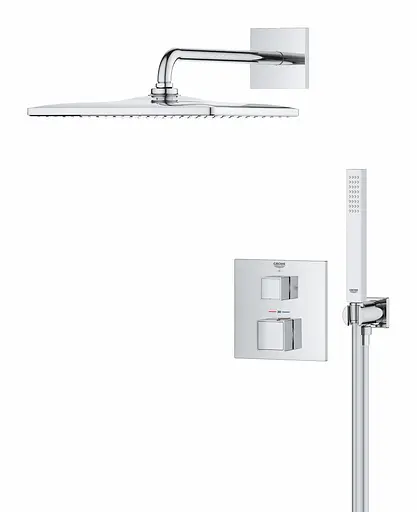 Душевая система скрытого монтажа Grohe Grohtherm Cube с Rainshower Mono 310 Cube 34868000, Хром - фото 3
