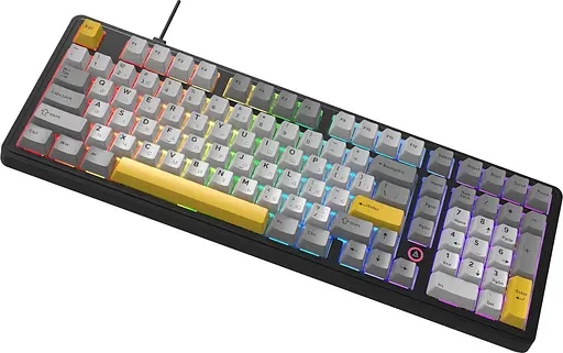 Клавіатура Ajazz AK980 MAX Magnetic switches Black Gray Yellow (AK980-MAX-M-BGY) - фото 4