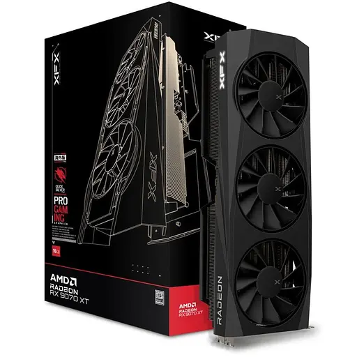 Видеокарта XFX AMD Radeon RX 9070 XT 16GB Quicksilver Gaming Edition (RX-97TQICKB9) (GDDR6, 256 bit, PCI-E v5.0 x16) - фото 5