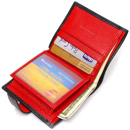 Мужской кожаный кошелек Canpellini 9.7х11х1 см acs0025726 - фото 5