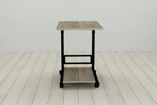 Стол приставной Ferrum-decor Френу 62x40x60 металл Черный ДСП Дуб Сонома Трюфель 16мм (FRD-102509) - фото 4