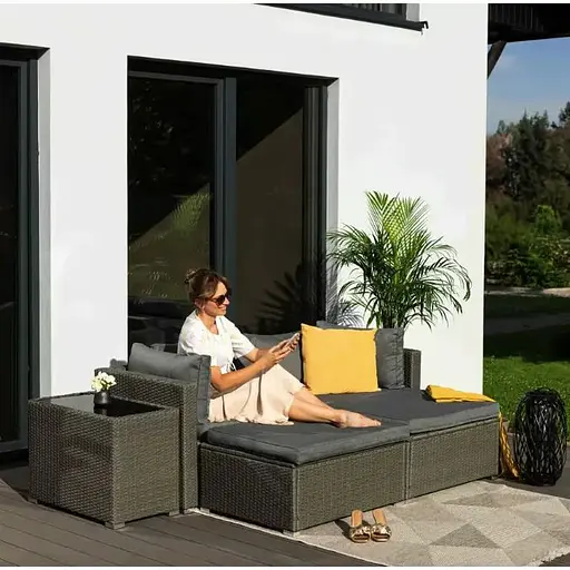 Комплект садових меблів Di Volio Alzano сірий - фото 6