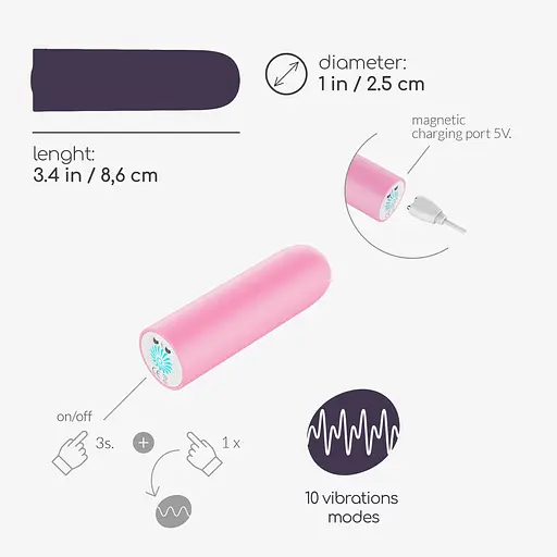 Міні-вібратор Crushious Quackers 8.6 см (рожевый) - фото 16