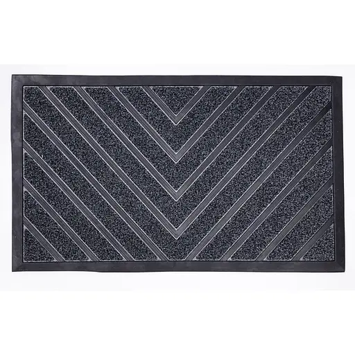 Килимок Yiwu HP-47-4G протиковзний з рельєфним малюнком 75×45 см сірий - фото 1