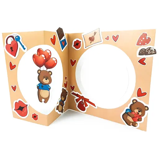 Поздравительная открытка "Мишка" 125988 своими руками - фото 5