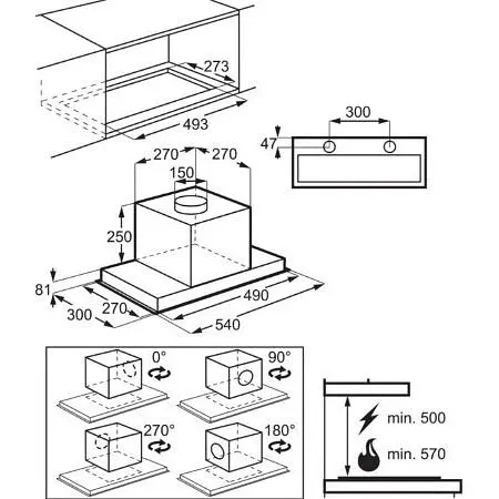 Вытяжка встроенная Electrolux LFG516X [142672] - фото 2
