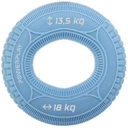 Еспандер кістьовий PowerPlay силіконовий PP-4330 Hand Grip Loops Light 13.5-18 кг Блакитний (PP_4330_Blue_(13.5-18kg)) - фото 1