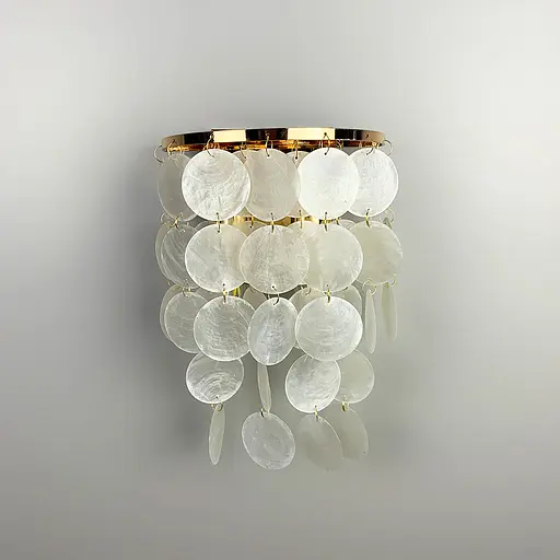 Золоте бра ATHELIA із перламутровими пластинами Line F 1537/2 GD - фото 9