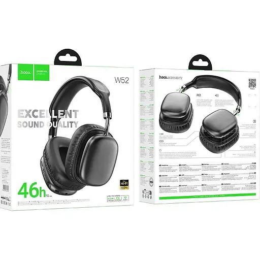 Навушники Hoco W52 Black (6942007646543) [143146] - фото 3