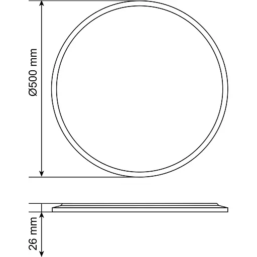 Світильник LED Videx з декоративною підсвіткою DL5R 44W 3000K-4000K-5000K White (VL-DL5R-44CW) - фото 8