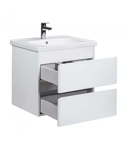 Тумба Мойдодир Сорренто 60-A Білий у ванну з умивальником ID-60 Білий - фото 5