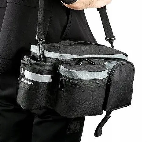 Велосипедная сумка на багажник. кофр 6L Wozinsky 28х16х14 см sum0021406 - фото 3