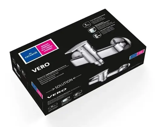 Змішувач для ванни Cersanit Vero S951-242 з довгим виливом Хром 30412 - фото 4