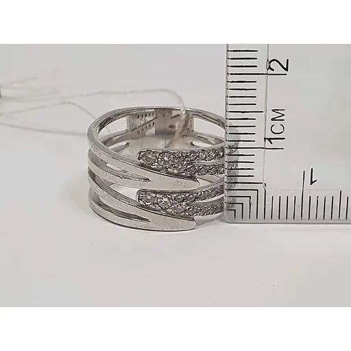 Серебряное кольцо Харьковская ювелирная фабрика с фианитами. 13753-Р 18 18,5 - фото 6