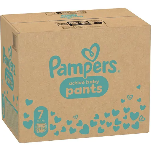 Упаковка підгузків-трусиків Pampers Active Baby Pants Розмір 7 (15+ кг) 228 шт. (114 шт. х 2 шт.) - фото 3