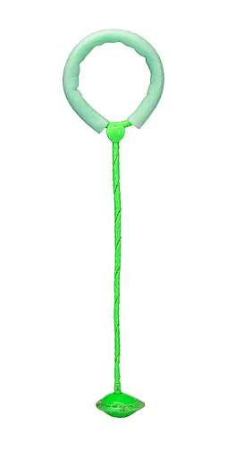 Скакалка с колёсиком SR19002 на одну ногу, свет, 5 цветов, размер игрушки – 63 см (6945678412318) МИКС - фото 1