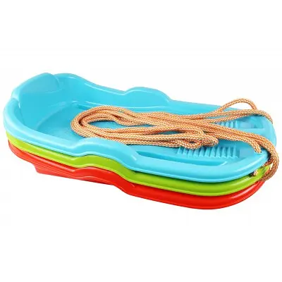 Сани-льодянка 6481 ТехноК з мотузкою 62х36х15.5 см (4823037606481) Салатовий - фото 2