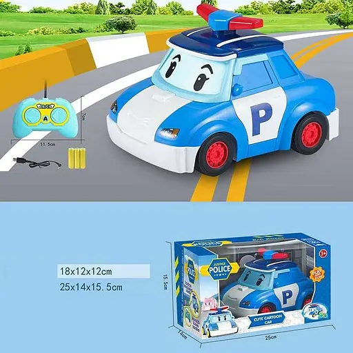 Машинка на радіокеруванні A-Toys Робокар Полі, синя, 180-1A - фото 2