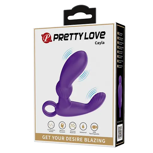 Стимулятор простати Pretty Love Cayla, 11.2 см фіолетовий