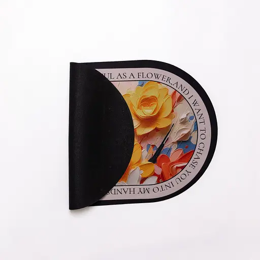 Диатомитовый 3d овальный коврик Beautiful Flowers 38×58 (см) влагопоглощающий коврик для кухни ванны и туалета Yiwu HP-42-55 - фото 3