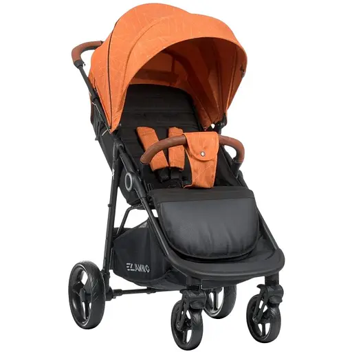 Детская прогулочная коляска-книга El Camino ME 1024 X4 Orange Lines Оранжевая