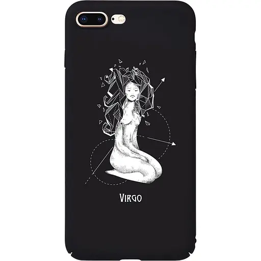 Чохол-накладка Toto Full PC Print Case Apple iPhone 7 Plus/8 Plus #165_Virgo Black - фото 1